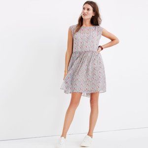 Madewell Tie-Back Mini Dress in Shadowpetal Floral